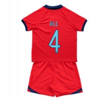England Declan Rice #4 Fußballbekleidung Auswärtstrikot Kinder WM 2022 Kurzarm (+ kurze hosen)